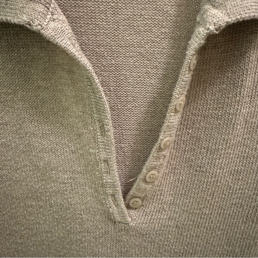 Lightweight Button Up Collared Sweater - image 3